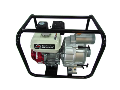 Мотопомпа рукав 75мм, 58м3/год, дв. Honda GX200, підйом 26м, брудна вода, SCWT80H