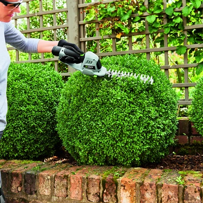 Ножиці для кущів і трави акум. CHT2001E 12В, лезо для кущів - 20см, ніж для трави - 11,5см, з батар.2А*год