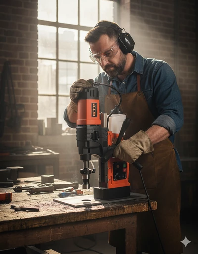 Верстат свердлильний з електромагнітним тримачем 1700Вт OND-48/2WDO 100-510 об/хв. у кейсі