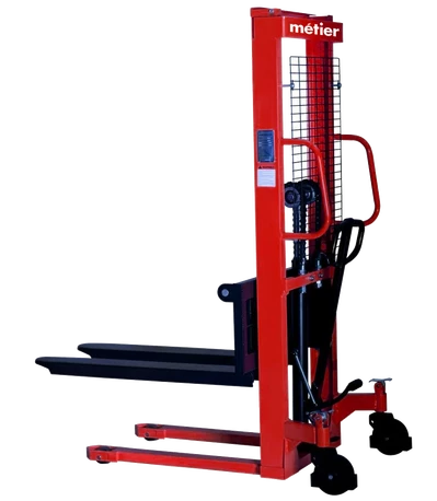 Штабелер гідравлічний 1000кг/1,6м, довж. вил 1,1м, колір - червоний