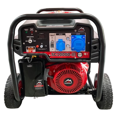 Генераторна установка SC10000-III (бензин/газ) 1ф  7,5кВт/6,3кВт, ел.старт, бак-25л, колеса