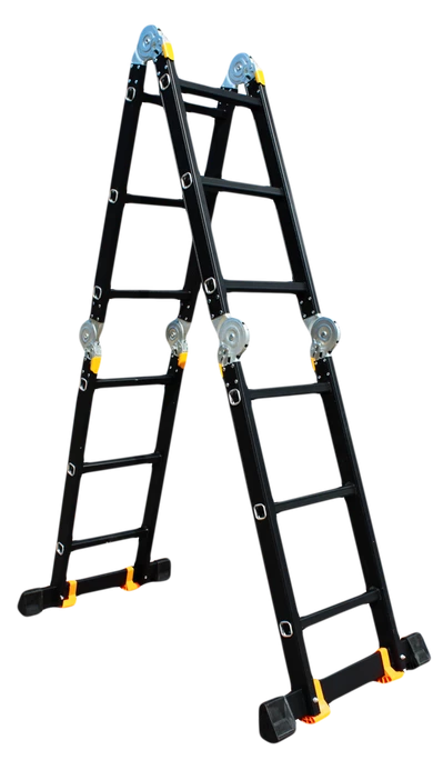 Драбина-трансформер 4*3сх. 0,9-3,55м анодований алюміній