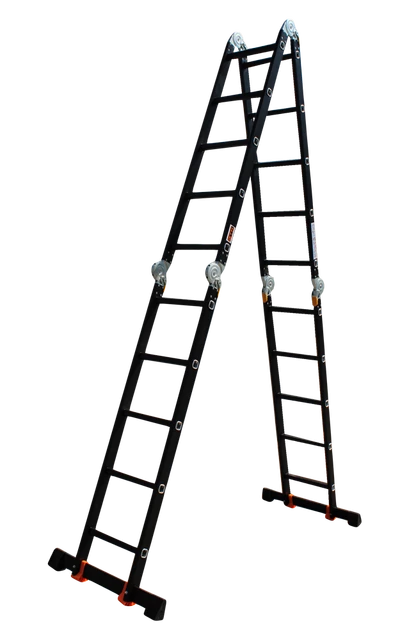 Драбина-трансформер 4*5сх. 1,45-5,75м анодований алюміній